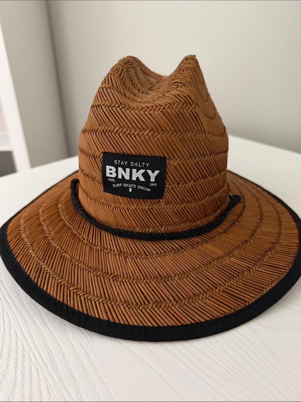 Binky Bro Brown Straw Sun Hat